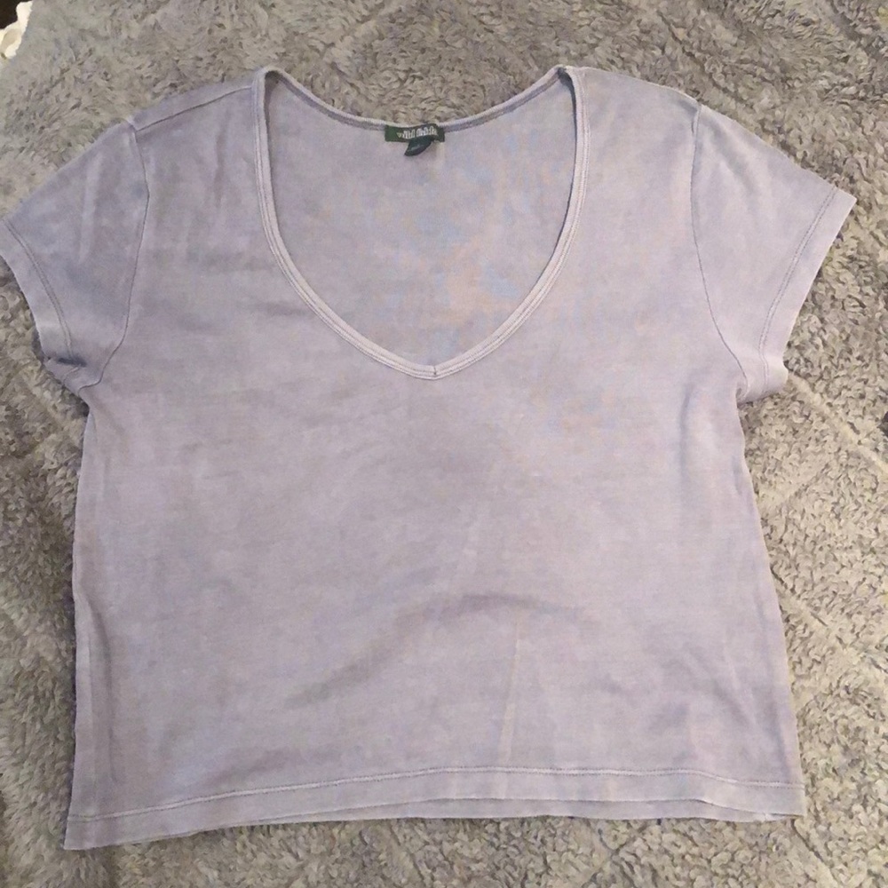 Cropped V Neck
